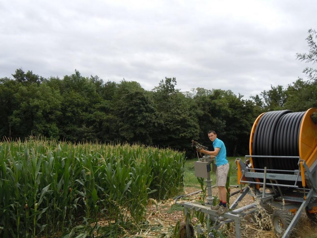 Thibault arrive dans l’entreprise. La ferme s’agrandit de 40 ha de terres au Travet entre Lempaut et Lagardiolle.